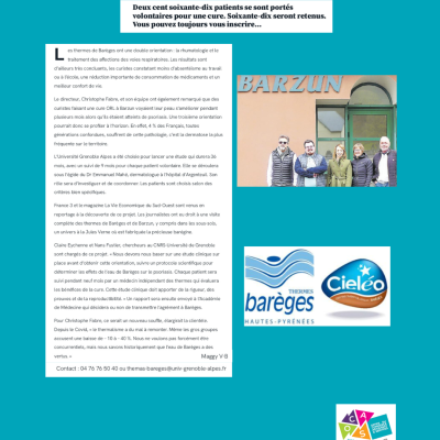 Une nouvelle orientation aux thermes de Barèges